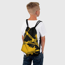 Рюкзак-мешок Лента DANGER, цвет: 3D-принт — фото 2