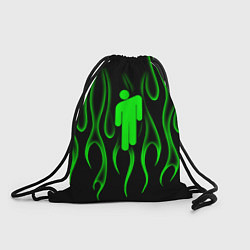 Рюкзак-мешок Billie Eilish - пламя, цвет: 3D-принт