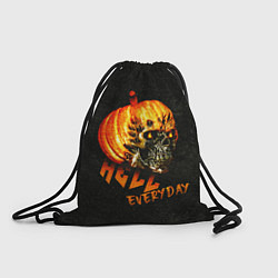 Рюкзак-мешок Helloween череп тыква scull pumkin, цвет: 3D-принт