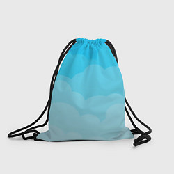 Рюкзак-мешок Голубые облака, цвет: 3D-принт