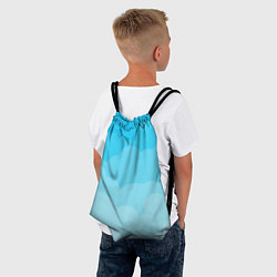 Рюкзак-мешок Голубые облака, цвет: 3D-принт — фото 2
