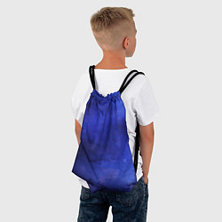 Рюкзак-мешок Синее размытие, цвет: 3D-принт — фото 2
