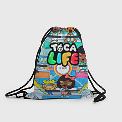 Рюкзак-мешок Toca Boca Тока Бока аттракцион, цвет: 3D-принт