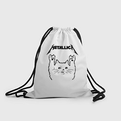 Рюкзак-мешок Metallica Meowtallica, цвет: 3D-принт