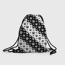 Рюкзак-мешок Следы от Лап, цвет: 3D-принт