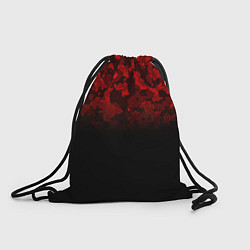 Рюкзак-мешок BLACK RED CAMO RED MILLITARY, цвет: 3D-принт