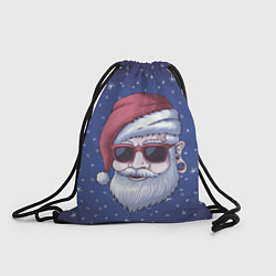 Рюкзак-мешок САНТА ХИПСТЕР SANTA HIPSTER, цвет: 3D-принт