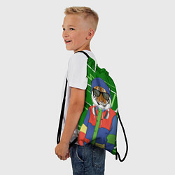 Рюкзак-мешок Крутой Тигр фурри на стиле, цвет: 3D-принт — фото 2