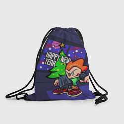 Рюкзак-мешок Новогодний Пико, цвет: 3D-принт