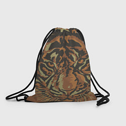 Рюкзак-мешок Морда тигра на весь экран, цвет: 3D-принт