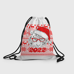 Рюкзак-мешок НОВОГОДНИЙ ТИГР 2022, цвет: 3D-принт