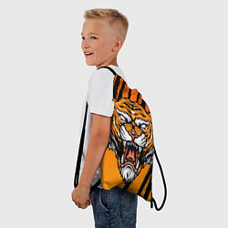 Рюкзак-мешок Разгневанный тигр голова, цвет: 3D-принт — фото 2