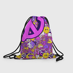 Рюкзак-мешок Психоделика Существа Знаки, цвет: 3D-принт