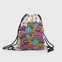 Рюкзак-мешок Звездные монстры, цвет: 3D-принт