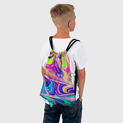 Рюкзак-мешок Аномально яркие цветные разводы, цвет: 3D-принт — фото 2