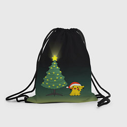 Рюкзак-мешок Пикачу с Ёлкой, цвет: 3D-принт