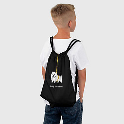 Рюкзак-мешок UNDERTALE DOG НА КАНАТЕ, цвет: 3D-принт — фото 2