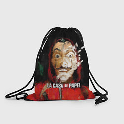 Рюкзак-мешок БУМАЖНЫЙ ДОМ РИСУНОК - LA CASA DE PAPEL BELLA CIAO, цвет: 3D-принт