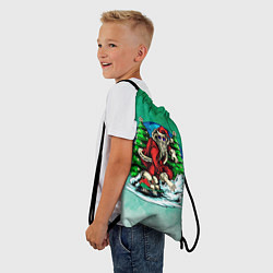Рюкзак-мешок Санта дедок, цвет: 3D-принт — фото 2