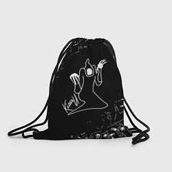 Рюкзак-мешок KIZARU ПРИЗРАК ЛОГО БЕЛЫЙ, цвет: 3D-принт