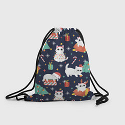 Рюкзак-мешок Новогодние Котята 2022, цвет: 3D-принт