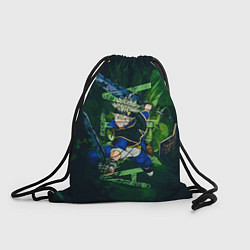 Рюкзак-мешок Аста Черный клевер Black clover, цвет: 3D-принт