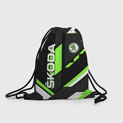 Рюкзак-мешок ШКОДА ГЕОМЕТРИЯ ЛИНИИ SKODA GEOMETRY SPORT, цвет: 3D-принт