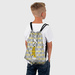 Рюкзак-мешок Милая жирафа в шарфе, цвет: 3D-принт — фото 2