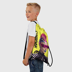 Рюкзак-мешок Cyberpunk Панк, цвет: 3D-принт — фото 2