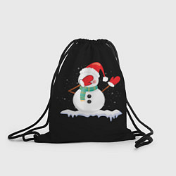Рюкзак-мешок Cartoon Dab Snowman, цвет: 3D-принт