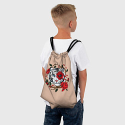 Рюкзак-мешок White Tiger Symbol, цвет: 3D-принт — фото 2