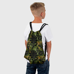 Рюкзак-мешок Темные тропические листья, цвет: 3D-принт — фото 2