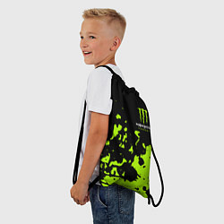 Рюкзак-мешок Monster Energy green, цвет: 3D-принт — фото 2