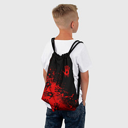 Рюкзак-мешок Death Stranding Отпечаток рук паттерн, цвет: 3D-принт — фото 2