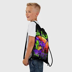 Рюкзак-мешок Евангелион - Neon Genesis Evangelion, цвет: 3D-принт — фото 2