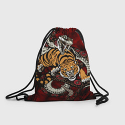 Рюкзак-мешок Тигр со Змеёй 2022, цвет: 3D-принт