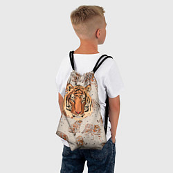 Рюкзак-мешок Тигриный Паттерн Символ 2022 Года, цвет: 3D-принт — фото 2