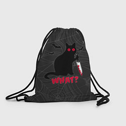 Рюкзак-мешок What? Кот убийца, цвет: 3D-принт