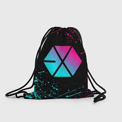 Мешок для обуви EXO BAND NEON LOGO НЕОНОВЫЕ БРЫЗГИ КРАСОК