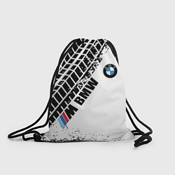 Рюкзак-мешок BMW следы шин, цвет: 3D-принт