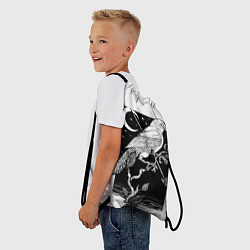 Рюкзак-мешок Оккультный Ворон, цвет: 3D-принт — фото 2