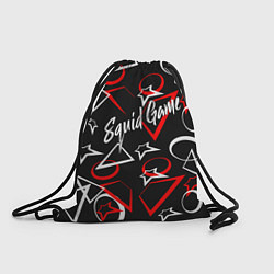 Рюкзак-мешок Squid Game кальмар, цвет: 3D-принт