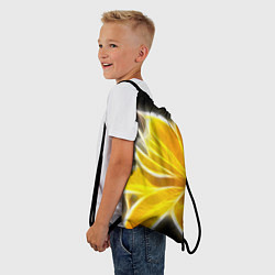 Рюкзак-мешок Желтый летний цветок, цвет: 3D-принт — фото 2