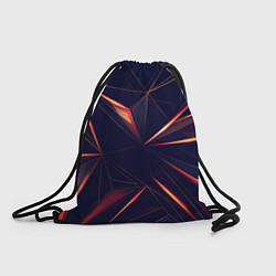 Рюкзак-мешок АБСТРАКЦИЯ ТРЕУГОЛЬНИКИ, цвет: 3D-принт