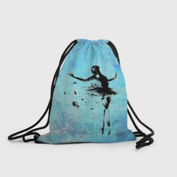 Рюкзак-мешок Прекрасный силуэт балерины, цвет: 3D-принт
