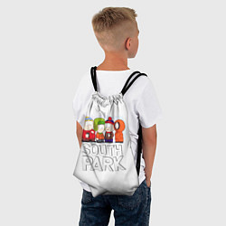 Рюкзак-мешок South Park - Южный парк Кенни, Кайл, Стэн и Эрик, цвет: 3D-принт — фото 2