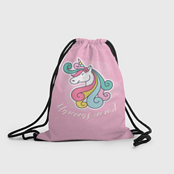 Рюкзак-мешок Unicorns are real, цвет: 3D-принт