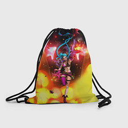 Рюкзак-мешок ARCANE League Of Legends JINX взрыв, цвет: 3D-принт