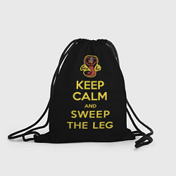 Рюкзак-мешок Keep calm and sweep the leg, цвет: 3D-принт