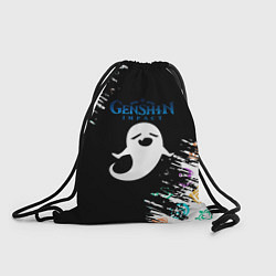 Рюкзак-мешок Электро стихия Геншин Ху Тао, цвет: 3D-принт